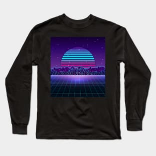 Sunset Futuresynth Long Sleeve T-Shirt